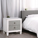 Katia - Nightstand - Rustic Gray & Weathered White