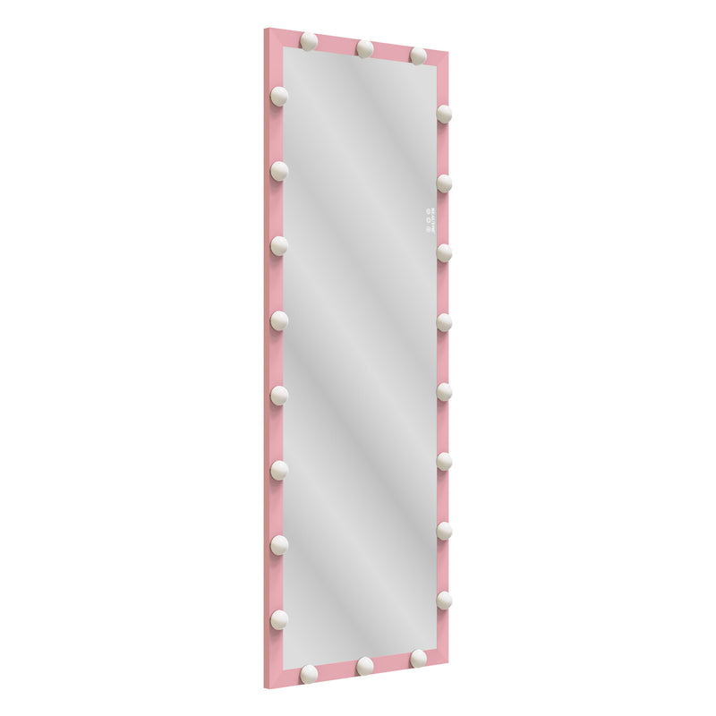 Full Length Mirror With Lights Full Body Vanity Mirror With 3 Color Modes Lighted Standing Floor Mirror For Dressing Room Bedroom Wall Mounted Touch Control