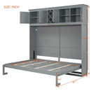 Murphy Wall Bed With Top Cabinets & Wine Rack