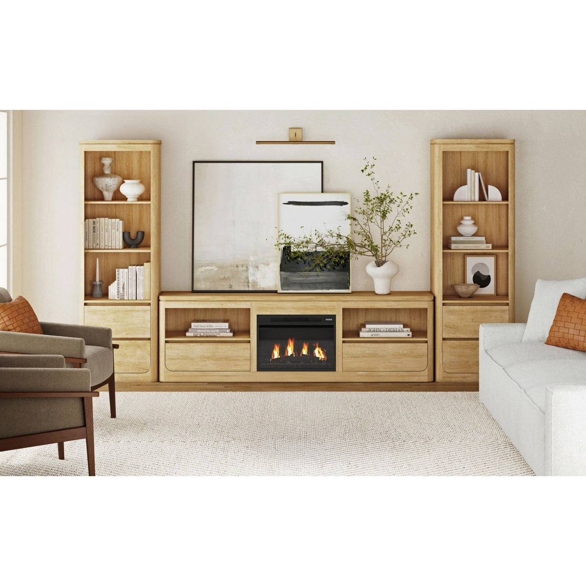 Rosalie TV Console in Black by Elements International, view 33