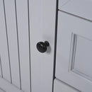 30" Bathroom Vanity With Sink, Bathroom Cabinet With A Door, 3 Drawers Legs, Adiustable Foot Pads - Gray