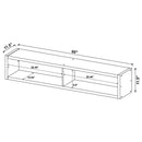 Lewes - 4 Piece TV Entertainment Center - Cappuccino