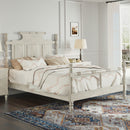 Vintage Country Style 4 Poster Platform Bed With High Crown Like Headboard, No Box Spring Needed