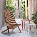 Folding Wood Chair, Portable Solid Wood Seating For Indoor Or Outdoor Use - Natural