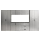 Astro Series - Garage Cabinet Set A With Soft Closing Drawers - Metallic Gray