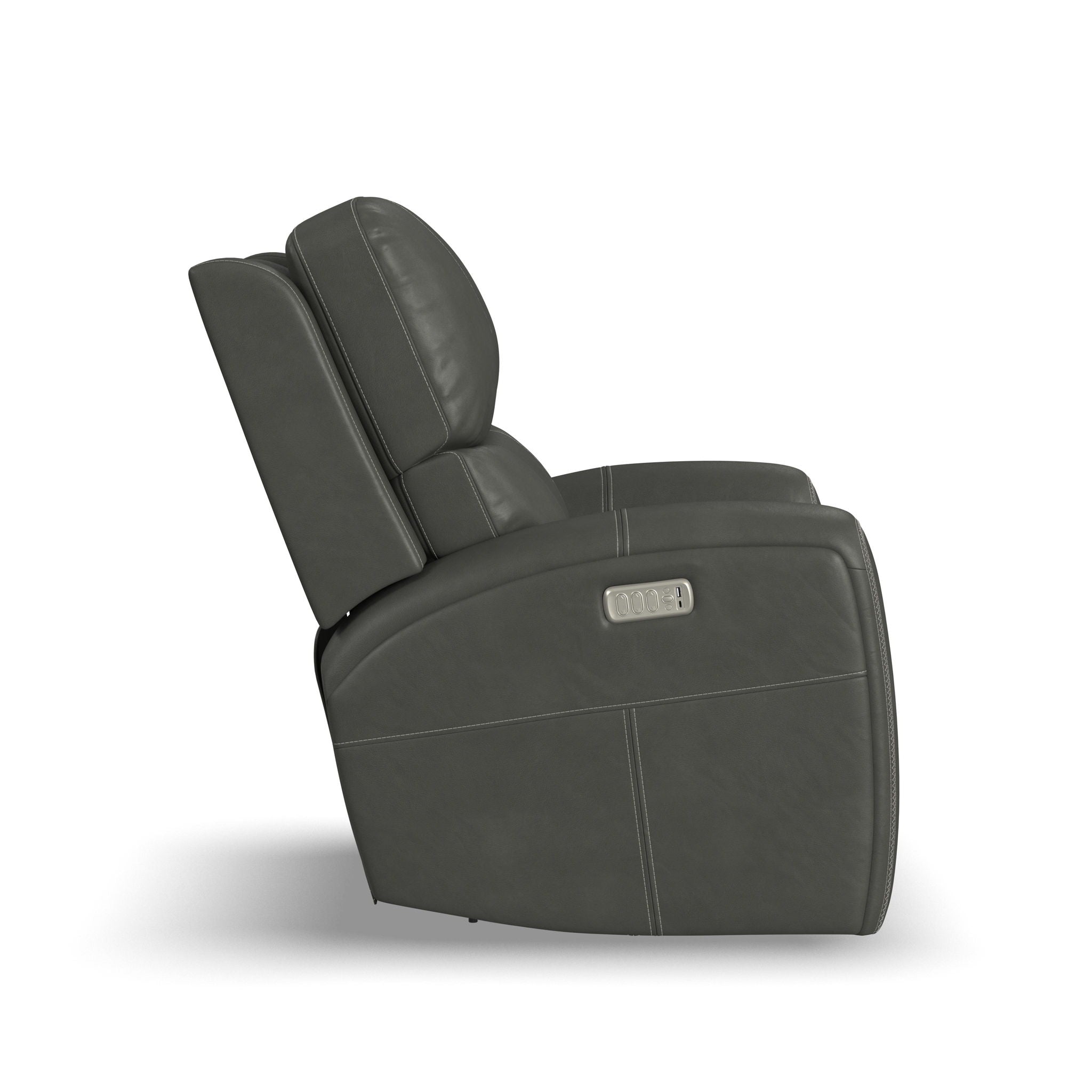 Linden - Power Swivel Gliding Recliner With Power Headrest, Lumbar, Heat & Massage