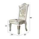 Vendom - Side Chair (Set of 2) - PU & Antique Pearl Finish - 48" - Atlantic Fine Furniture Inc