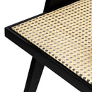 Chandigarh Arm Dining Chair With Natural Cane Design (Set of 2)