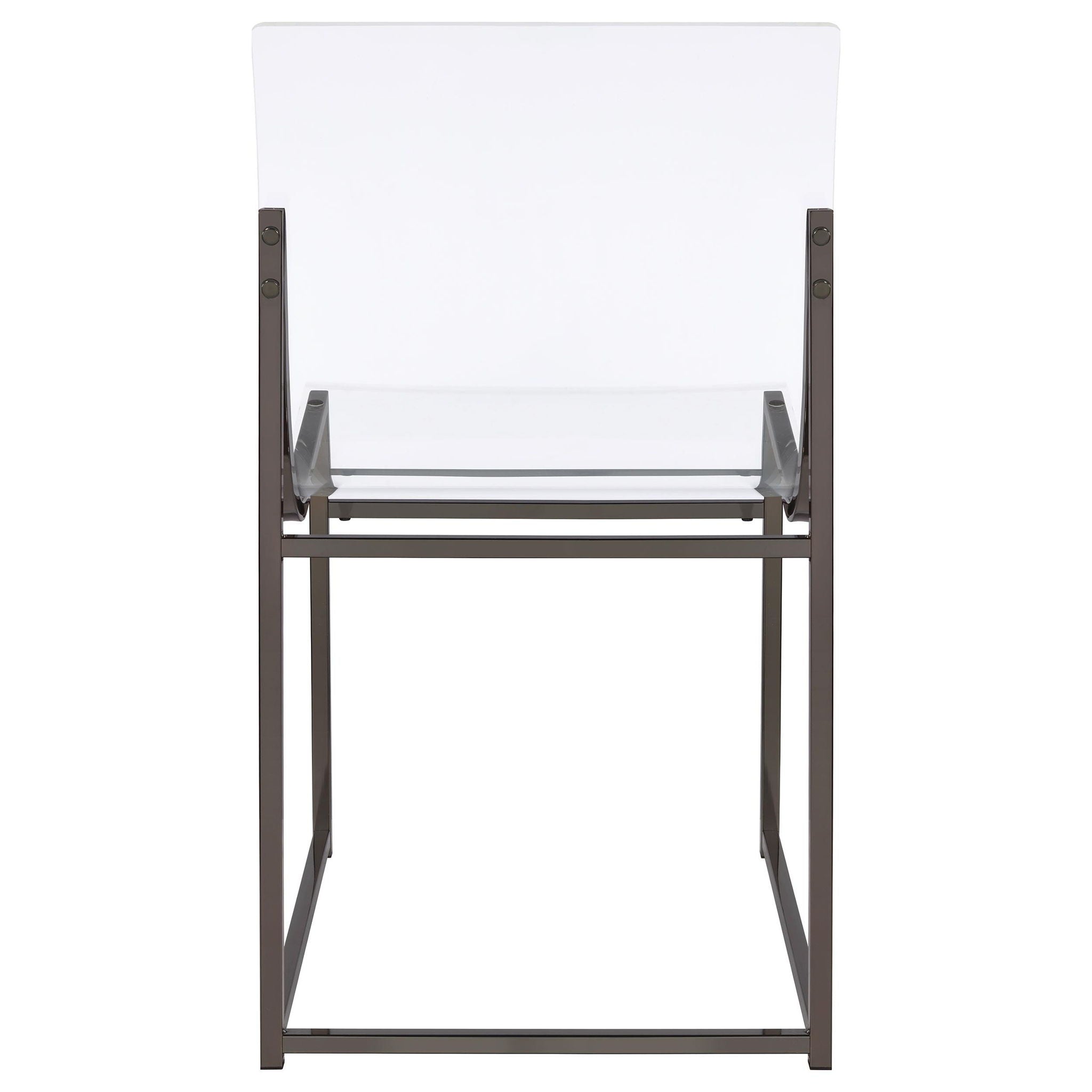 Jillian 5-piece Round Mirror Top Dining Set Black Nickel - Atlantic Fine Furniture Melbourne FL