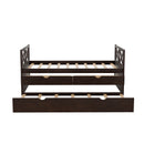 Multi-Functional Daybed with Drawers and Trundle, Espresso