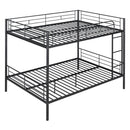 Full Over Full Metal Bunk Bed, Black