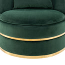 360 Degree Swivel Over Sized Upholstered Barrel Chair