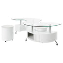 Buckley - Stool, Box 3 of 3 - White High Gloss