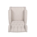 Sheila - Contemporary Fabric Tufted Wingback Rocking Chair