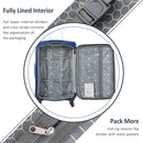 Softside Luggage Expandable 3 Piece Set Suitcase Upright Spinner Softshell Lightweight Luggage Travel Set