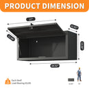 Heavy Duty, Metal Wall Mounted Tool Storage Cabinet Steel Metal Garage Storage Cabinet - Black / Gray