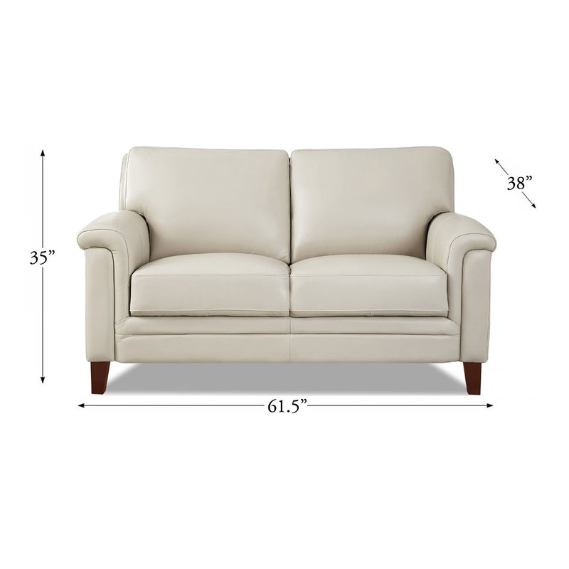 Westcott - Leather Loveseat