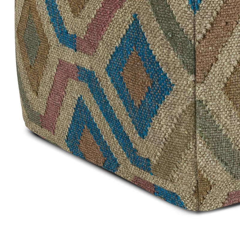 Johanna - Handcrafted Square Pouf