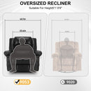 Breathable Leather Massage Recliner Manual Chair