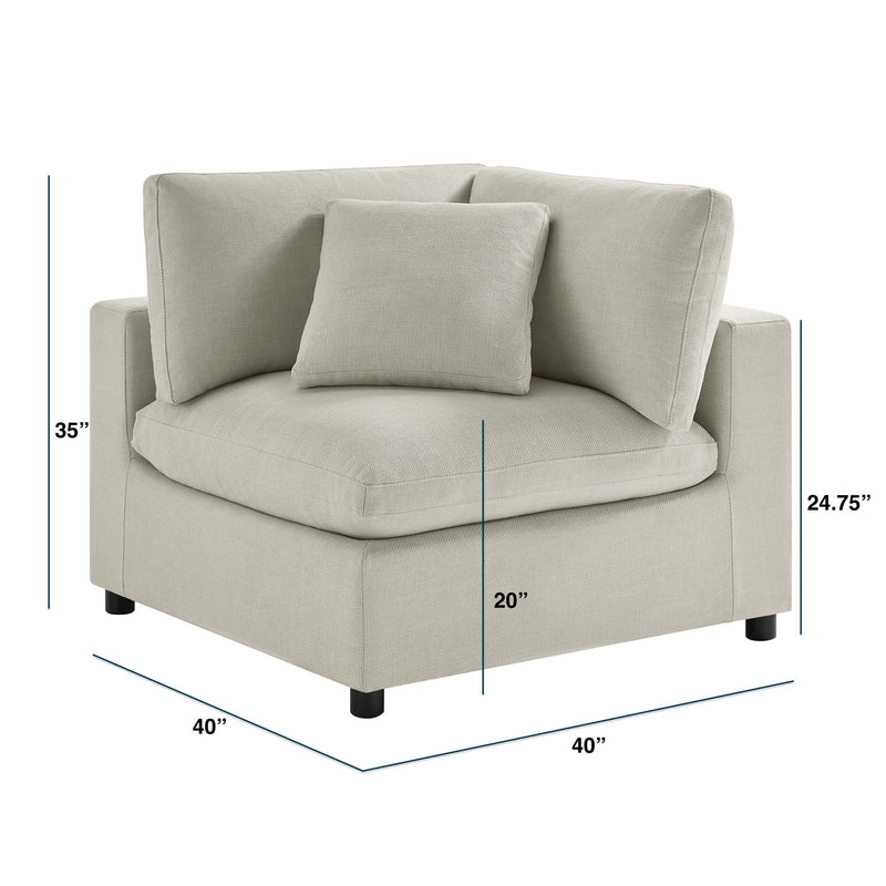 Cassandra - Modular 2 Piece Sofa - Beige