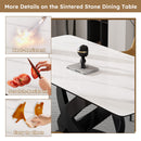 Rectangular Dining Table, Table For 8 Guests - Black / White