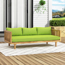 Claremont - 3 Seater Daybed Teak Acacia Wood Water Resistant Cushions