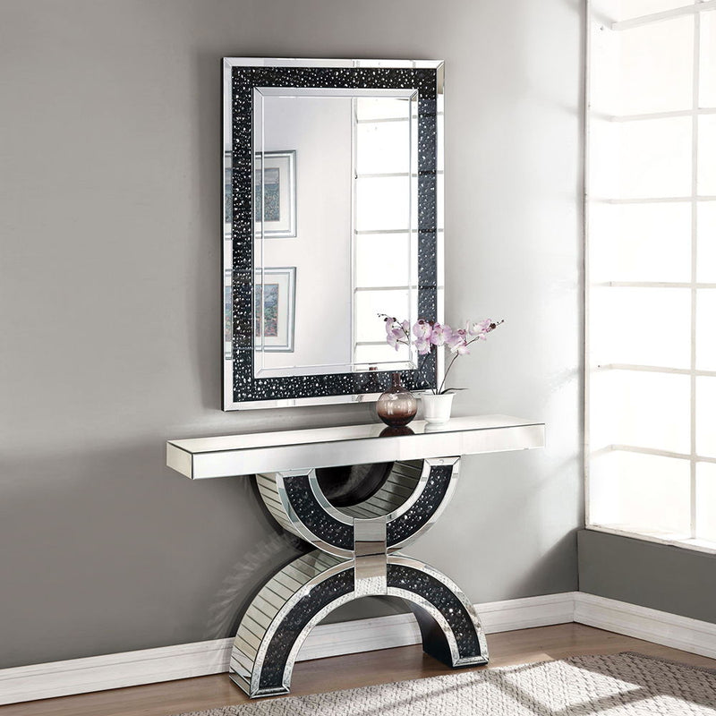 Nysa - 47" X 32" Accent Mirror - Mirrored & Faux Crystals