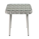 Tashay - Patio Bistro Set - Green Fabric & Beige Wicker - Atlantic Fine Furniture Inc