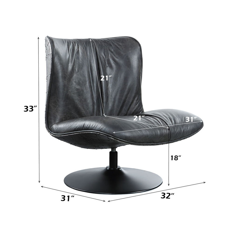 Piotr - Accent Chair With Swivel - Morocco