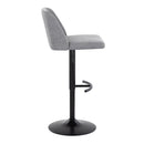 Toriano - Contemporary Adjustable Bar Stool With Rounded T Footrest (Set of 2)