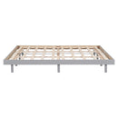 Modern Design Queen Floating Platform Bed Frame for Grey Color