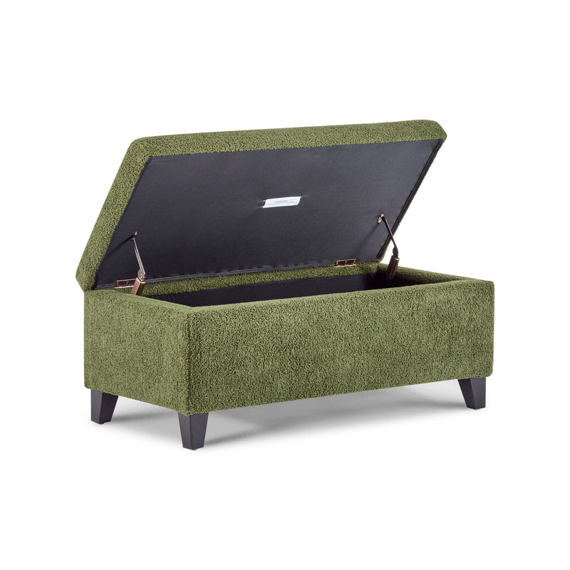Storage Ottoman With Flip Top Lid