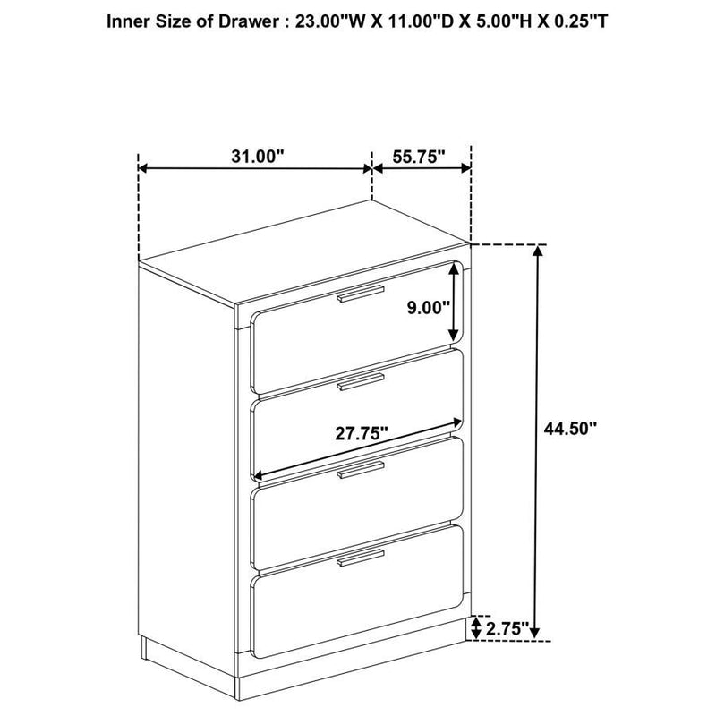 Caraway - 4-Drawer Bedroom Chest