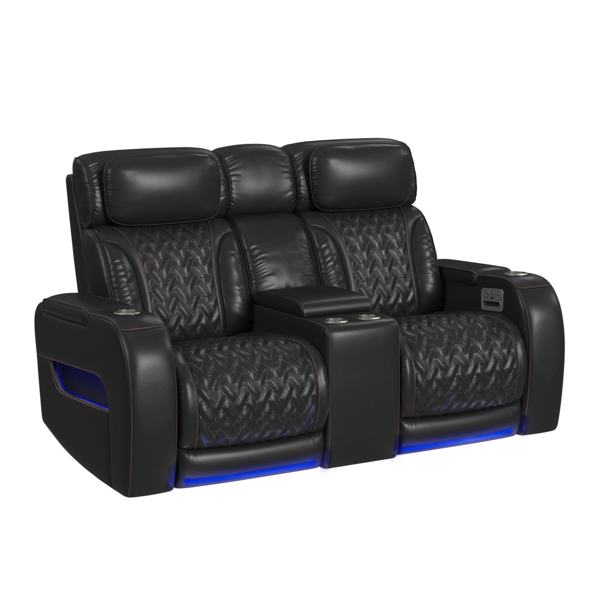 Prime Time Sofa Set in Black by Elements International, view 50