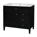 Bathroom Vanity & Top Sink, Modern Bathroom Storage Cabinet With 2 Drawers And A Tip-Out Drawer
