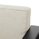 Maya Bay - Outdoor Patio Aluminum 4 Piece Chat Set With Cushion - Beige / Black