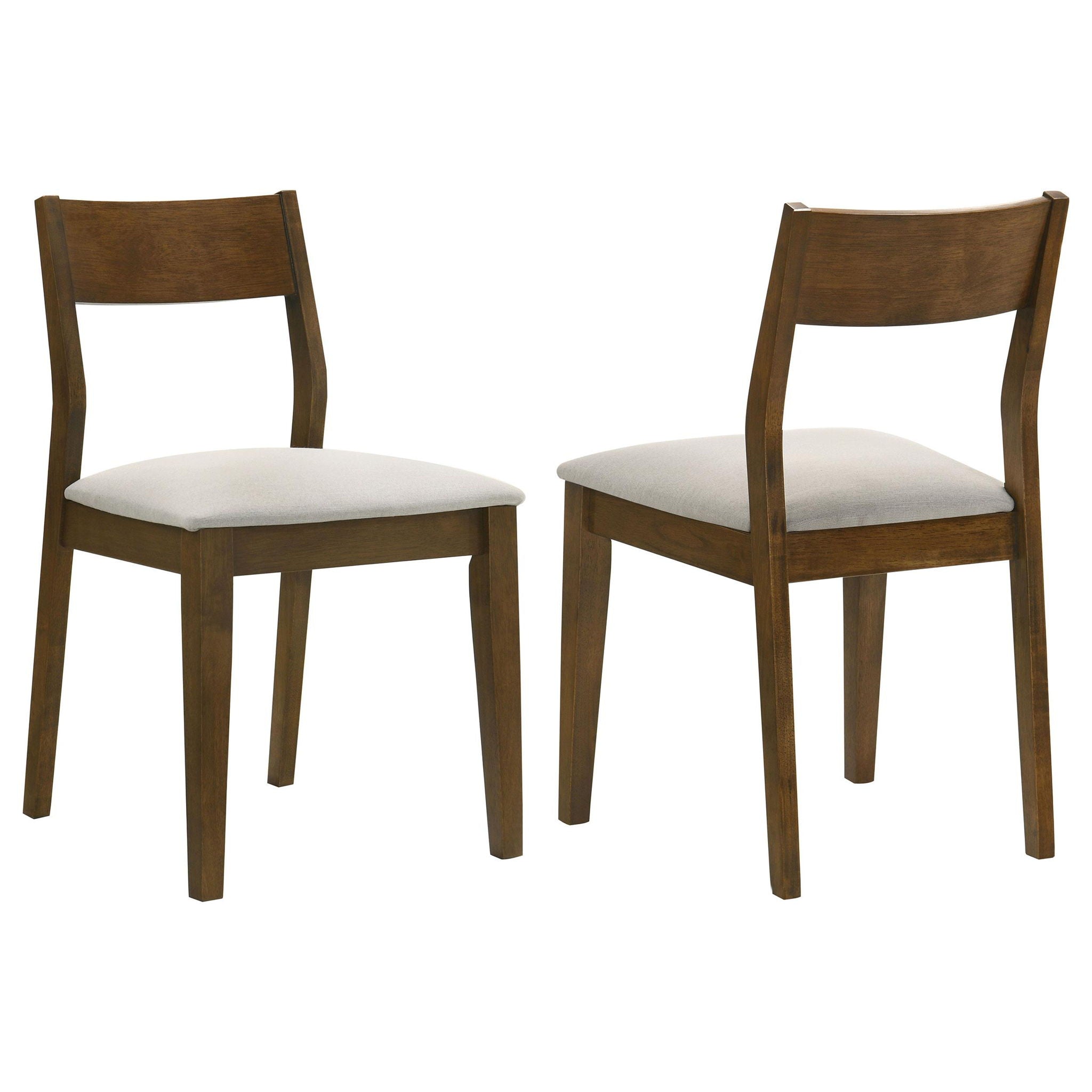 Almonte Dining Chair Upholstered Seat Dark Brown (Set of 2) - Atlantic Fine Furniture Melbourne FL