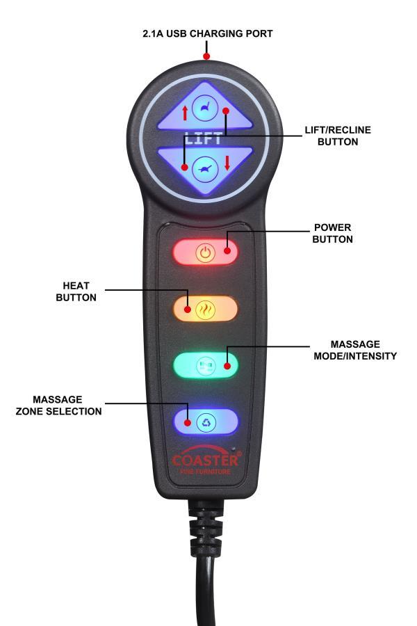 Henrietta - Upholstered Power Lift Massage Chair