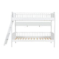 Bunk Bed With 3 Storage Shelves, Adjustable Ladder Left Or Right