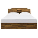 Hestia - Queen Bed With Storage - Walnut