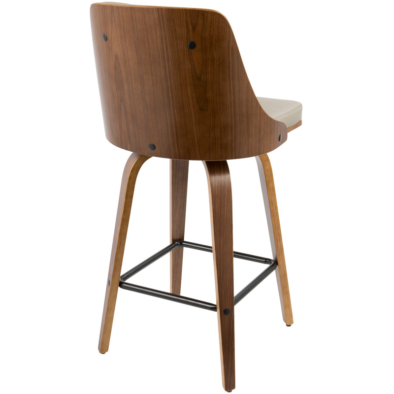 Gianna - Mid Century Modern Counter Stool (Set of 2)