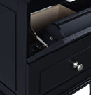 Bathroom Vanity Cabinet With Ceramic Sink Combo Set, Frame Modern Bathroom Storage Cabinet With 2 Drawers - Black