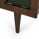 Chic Contemporary Chaise Lounge With Button Tufting And Bentwood Structure