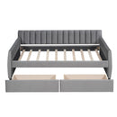 Upholstered Daybed With Slat Support
