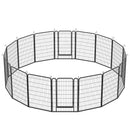 Heavy Duty Metal Playpen With Door, Dog Fence Pet Exercise Pen For Outdoor, Indoor