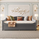 Upholstered Daybed With Light And Trundle