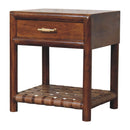 T Bar Nightstand - Dark Brown
