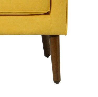 Ryder - Mid Century Modern Woven Fabric Tufted Armchair