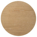 Ottowa - Round Wood Table With Shelf