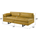 Radia - Sofa - Turmeric Top Grain Leather - Atlantic Fine Furniture Inc